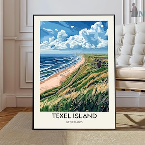 Pôster da Ilha de Texel, Arte de Parede da Ilha de Texel, Impressão da Ilha de Texel, Foto da Ilha de Texel, Impressão de Pôster da Ilha de Texel, Ilha de Texel, Holanda