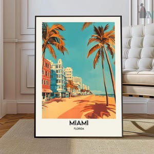 Miami Print, Miami Wall Art, Miami Poster, Miami Photo, Miami Poster Print, Miami Travel Poster, Miami Florida