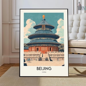Beijing poster, Beijing Wall Art, Beijing Print, Beijing Photo, Beijing Poster Print, Beijing Travel, Beijing city, Beijing map