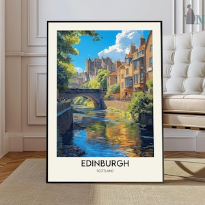 Edinburgh Print, Edinburgh Wall Art, Edinburgh Art, Edinburgh Poster Scotland Photography Edinburgh Castle Edinburgh Skyline Scotland Poster