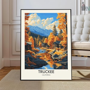 Truckee Druck, Truckee Wandkunst, Truckee Poster, Truckee Foto, Truckee Sierra Nevada Kunst, Truckee California, Truckee Lake Tahoe Plakat