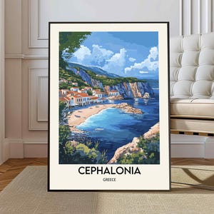 Affiche Céphalonie, art mural Céphalonie, impression Céphalonie, photo Céphalonie, impression affiche Céphalonie, Céphalonie, Grèce, affiche Grèce