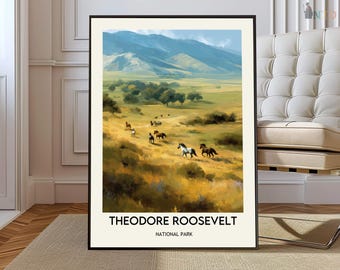 Theodore Roosevelt National Park Print, Theodore Roosevelt National Park Wall Art, Theodore Roosevelt National Park Poster, North Dakota