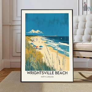 Wrightsville Beach Print, Wrightsville Beach Wall Art, Wrightsville Beach Poster, Wrightsville Beach NC, Wrightsville Beach North Carolina