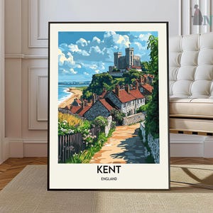 Kent Poster, Kent Wall Art, Kent Print, Kent Photo, Kent Poster Print, Kent England Travel Poster, Garden of England, White Cliffs of Dover