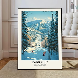 Park City Print, Park City Wandkunst, Park City Poster, Park City Foto, Park City Poster Druck, Park City Reiseposter, Park City Utah