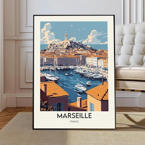 Marseille poster, Marseille Wall Art, Marseille Print, Marseille Photo, Marseille Poster Print, Marseille Travel Poste, Côte d&#39;Azur region