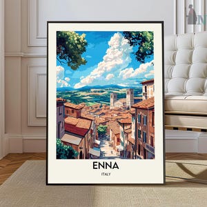 Enna poster, Enna Wall Art, Enna Print, Enna Photo, Enna Poster Print, Enna Travel Poster, Enna city poster, Enna Sicily, Sicily poster