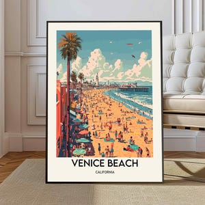 Venice Beach poster, Venice Beach Wall Art, Venice Beach Print, Venice Beach Photo, Venice Beach Poster Print, Venice Beach Travel Poster