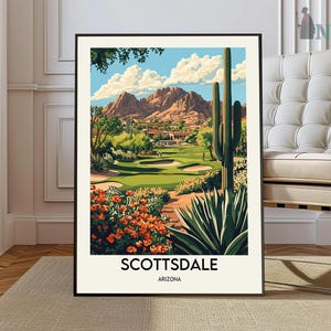 Scottsdale poster, Scottsdale Wall Art, Scottsdale Print, Scottsdale Photo, Scottsdale Poster Print, Scottsdale Arizona Travel Poster