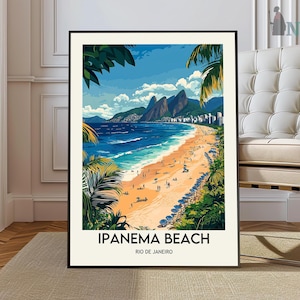 Ipanema Beach Poster, Ipanema Beach Wall Art, Ipanema Beach Print, Ipanema Beach Photo, Ipanema Beach Poster Print, Ipanema Beach art