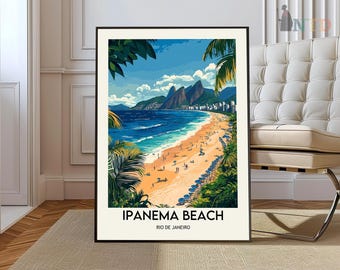 Ipanema Beach Poster, Ipanema Beach Wall Art, Ipanema Beach Print, Ipanema Beach Photo, Ipanema Beach Poster Print, Ipanema Beach art