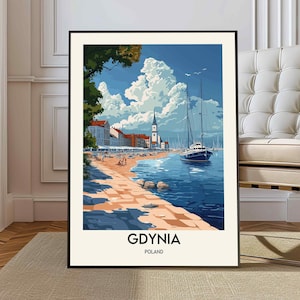 Gdynia poster, Gdynia Wall Art, Gdynia Print, Gdynia Photo, Gdynia Poster Print, Gdynia Travel Poster, Gdynia  Poland, Poland poster