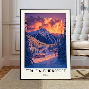 Fernie Alpine Resort Poster, Fernie Alpine Resort Wandkunst, Fernie Alpine Resort Druck, Fernie Alpine Resort Foto, Fernie Alpine Canada