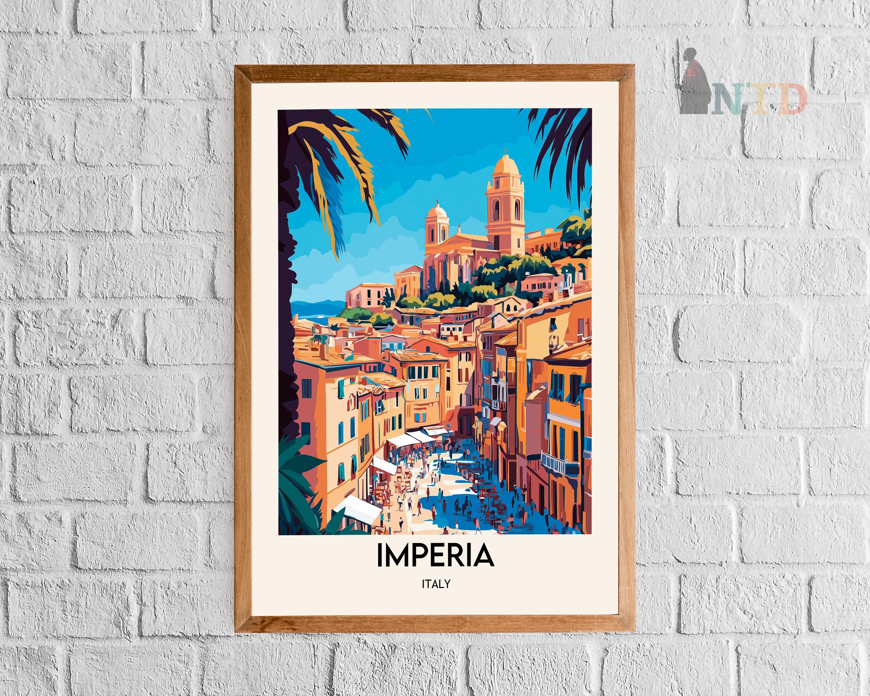 Imperia Italy Travel Poster: Liguria Coastline Art Print - Etsy Israel Imperia Italy Travel Poster: Liguria Coastline Art Print - Etsy Israel