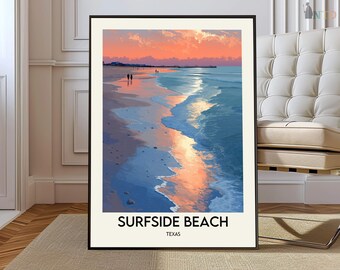 Surfside Beach poster, Surfside Beach Wall Art, Surfside Beach Print, Surfside Beach Photo, Surfside Beach Poster Print, Family Beach poster
