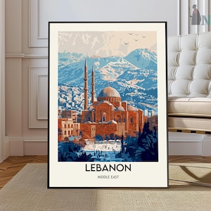 Lebanon poster, Lebanon Wall Art, Lebanon Print, Lebanon Photo, Lebanon Poster Print, Lebanon Travel Poster, Beirut Lebanon art, Beirut city