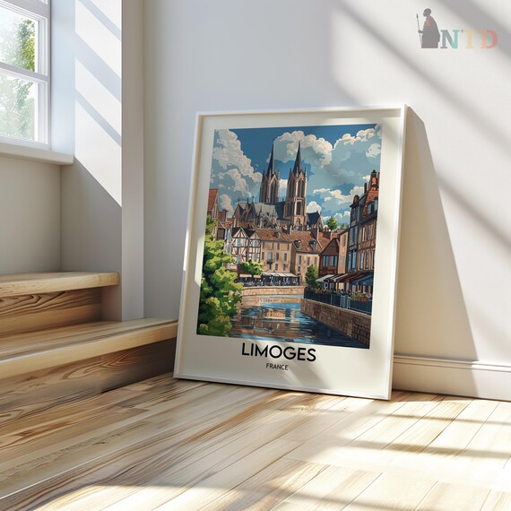 Limoges France Travel Poster: Museum-quality Matte Art Print - Etsy