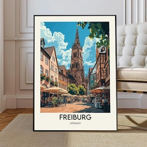 Freiburg Poster, Freiburg Wall Art, Freiburg Print, Freiburg Photo, Freiburg Poster Print, Freiburg decor, Freiburg City, Freiburg Map