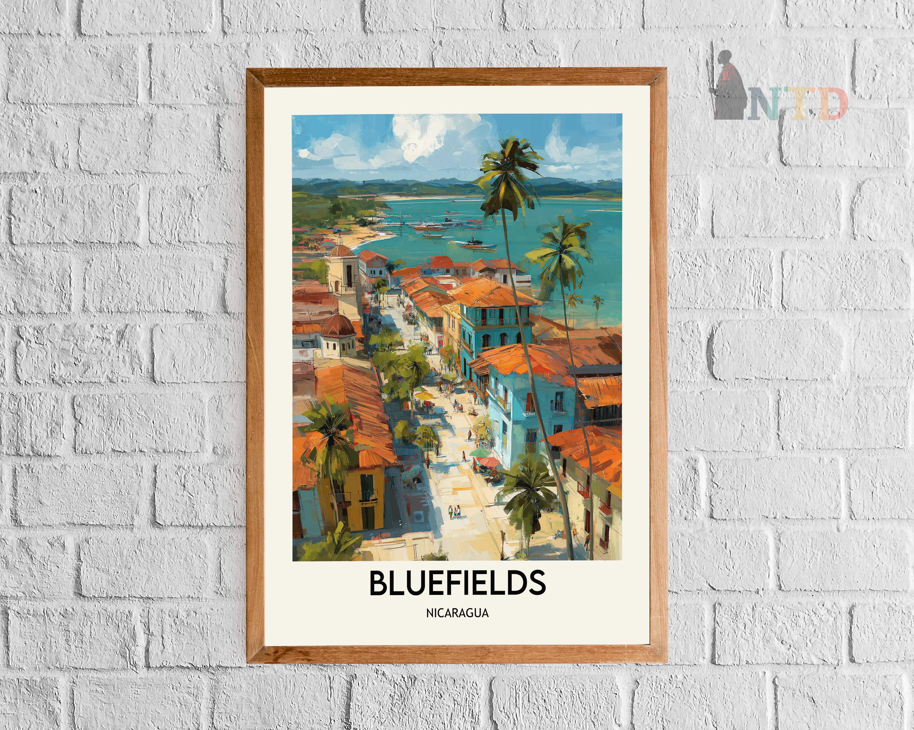 Bluefields Poster, Bluefields Wall Art, Bluefields Print, Bluefields ...