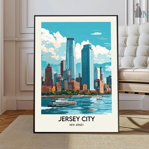 Jersey City Print, Jersey City Wall Art, Jersey City Poster, Jersey City Photo, Jersey City Poster Print, Jersey City Travel Poster