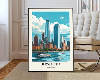Jersey City Print, Jersey City Wall Art, Jersey City Poster, Jersey City Photo, Jersey City Poster Print, Jersey City Travel Poster