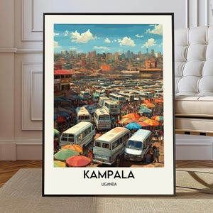 Kampala Poster, Kampala Wall Art, Kampala Print, Kampala Photo, Kampala Poster Print, Kampala Travel Poster, kampala Uganda Entebbe Jinja