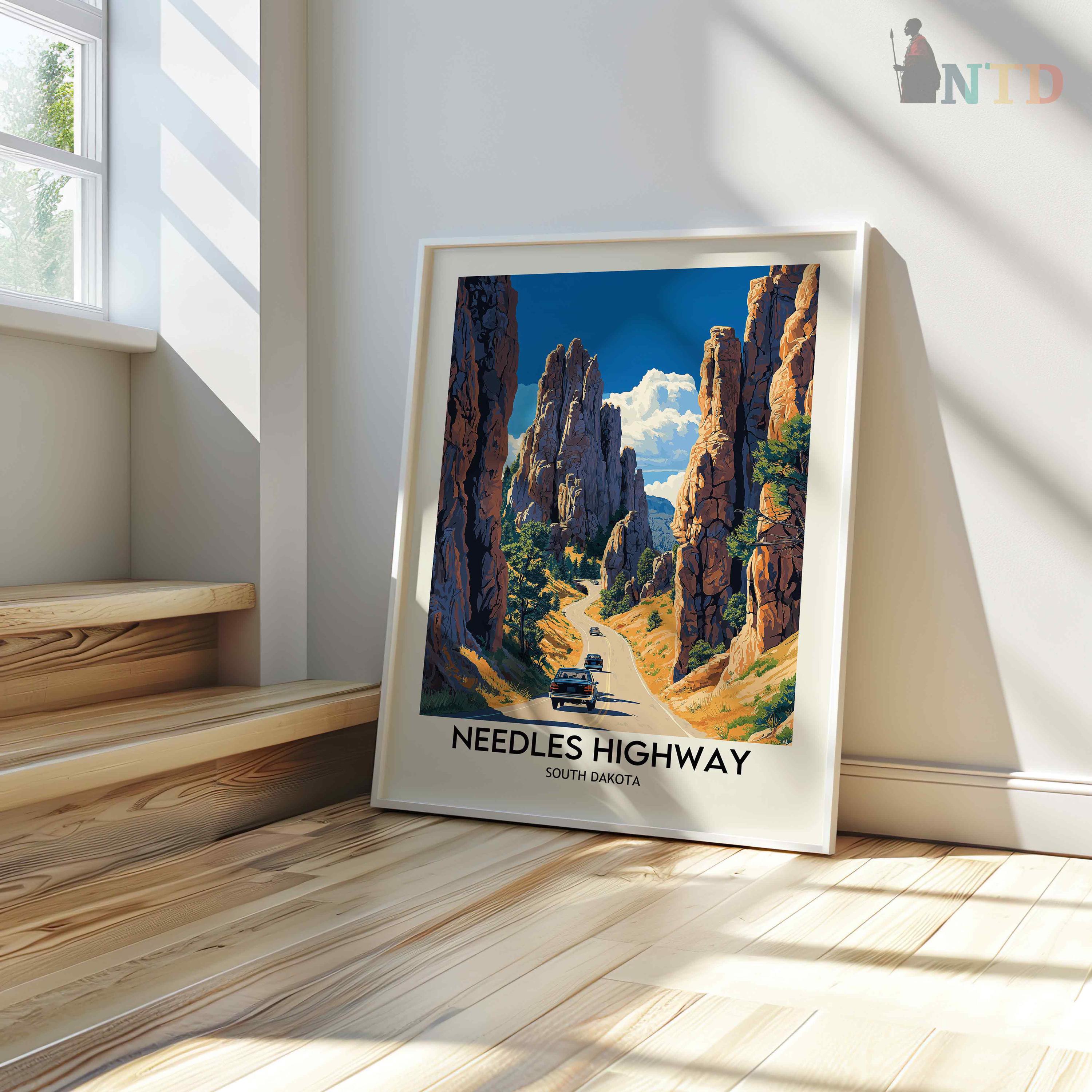 Needles Highway Poster, Needles Highway Print, Needles Highway