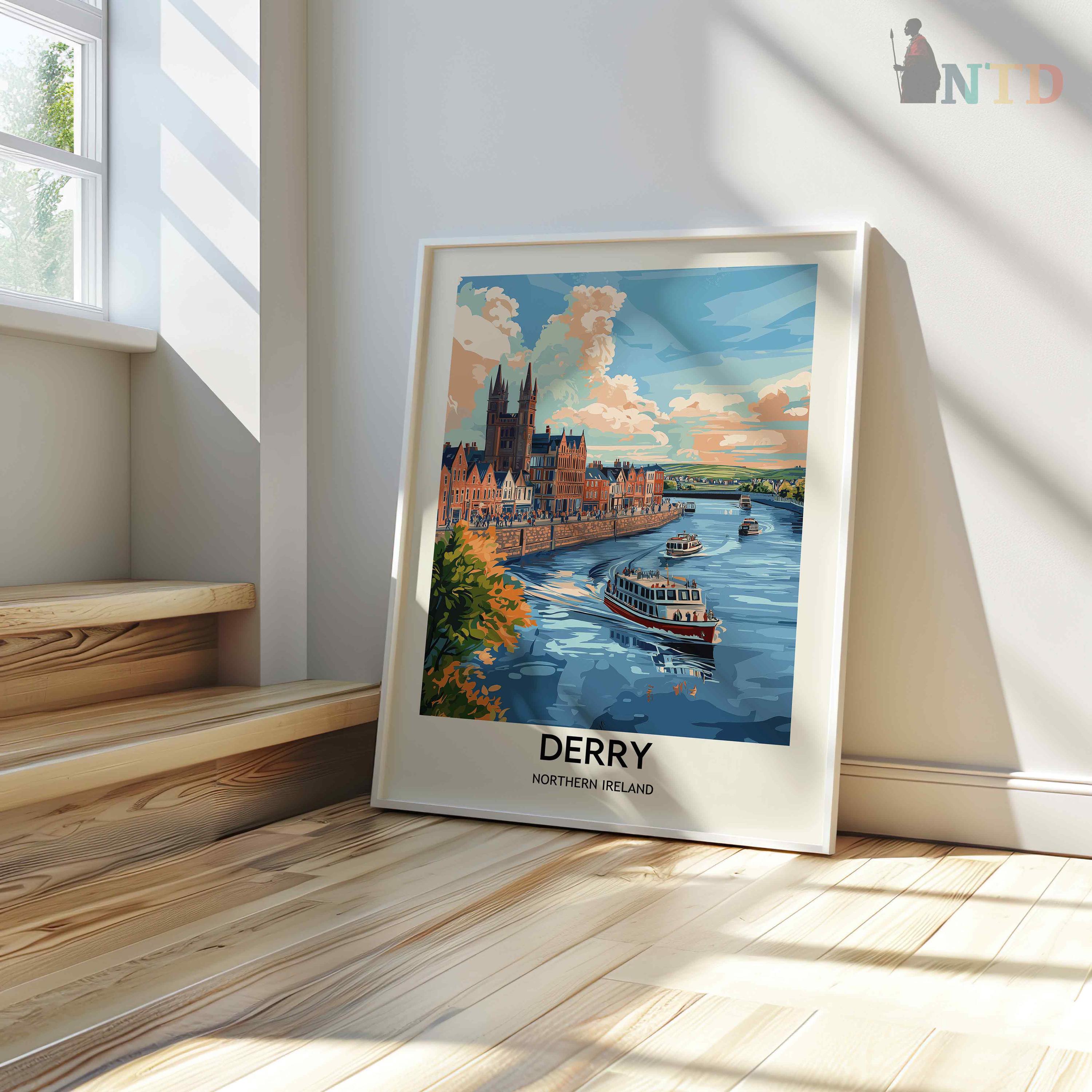 Derry Poster, Derry Wall Art, Derry Print, Derry Photo, Derry Poster ...