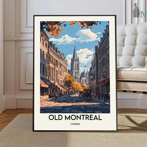 Old Montreal poster, Old Montreal Wall Art, Old Montreal Print, Old Montreal Photo, Old Montreal Poster Print, Old Montreal Canada