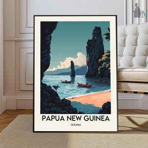 Papua New Guinea Travel Poster, Papua New Guinea Wall Art, Papua New Guinea Poster Print, Papua New Guinea Photo, Papua New Guinea Decor