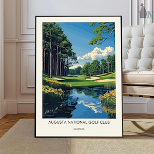 Augusta National Golf Print, Augusta National Golf Poster, Augusta National Golf Wall Art, Augusta National Golf Travel, Georgia poster