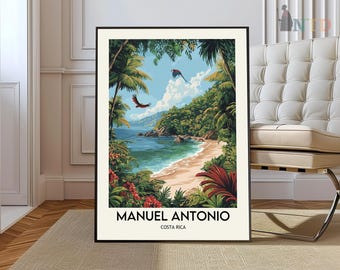 Manuel Antonio Nationalpark Poster: Costa Rica Reisekunst