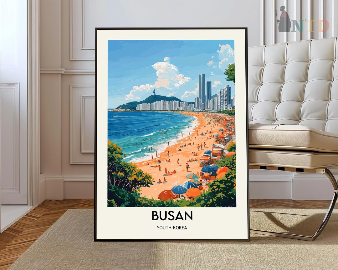 Busan Print, Busan Poster, Busan Wall Art, Busan Art Print, Busan ...