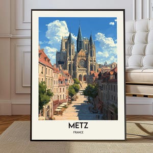 Metz print, Metz poster, Metz wall art, Metz decor, Metz gift, Metz artwork, Metz photo, Metz travel art, Metz France poster