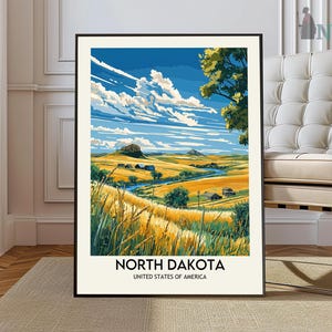 North Dakota Print, North Dakota Wall Art, North Dakota Poster, North Dakota Photo, North Dakota Poster Print, Badlands North Dakota