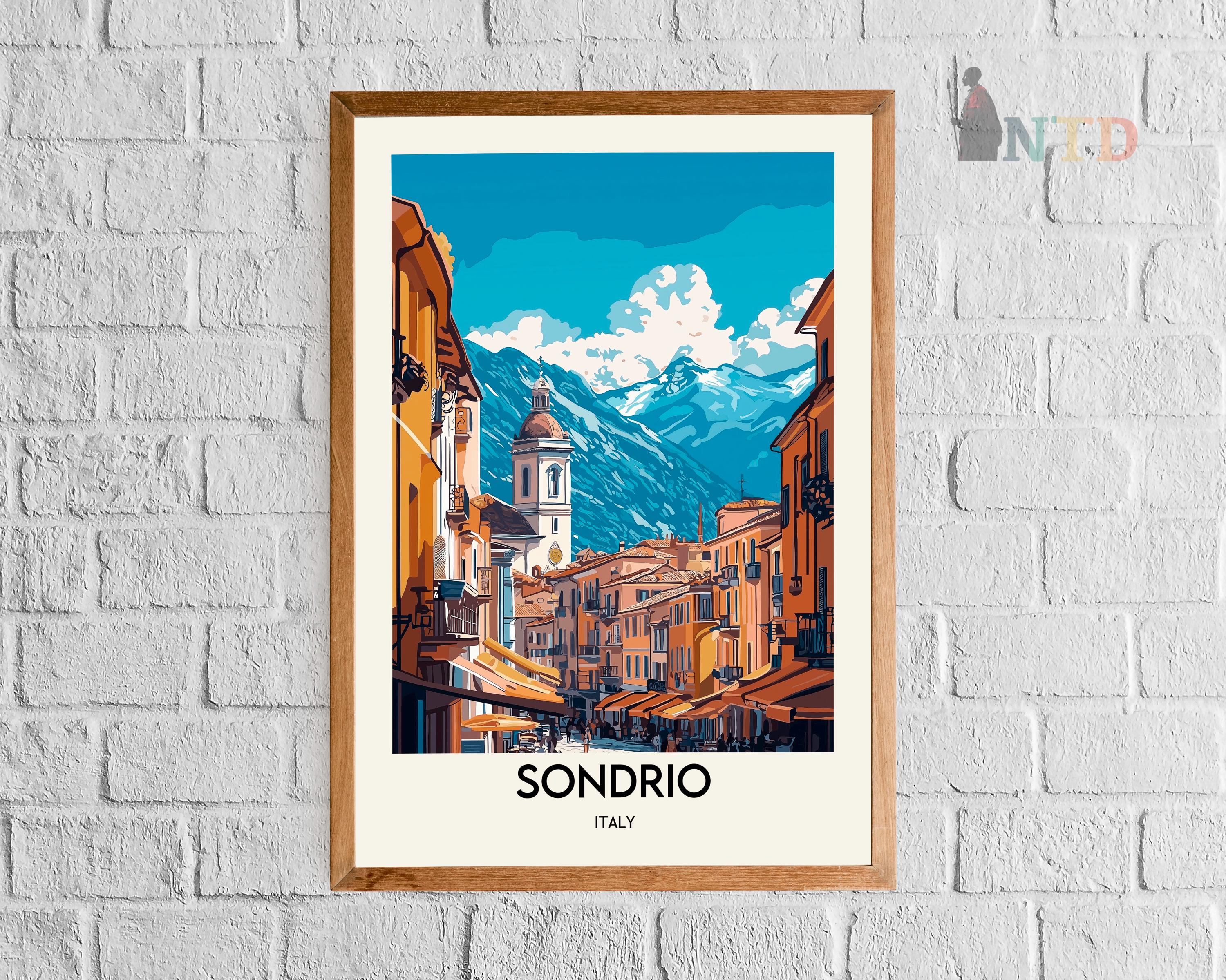Sondrio Italy Poster: Alpine City Travel Print - Etsy