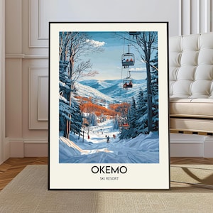 Póster de la estación de esquí de Okemo, arte mural de la estación de esquí de Okemo, impresión de la estación de esquí de Okemo, foto de la estación de esquí de Okemo, póster de la estación de esquí de Okemo, Vermont