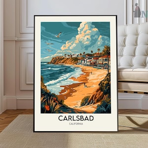 Carlsbad Print, Carlsbad Poster, Carlsbad Wall Art, Carlsbad Travel Poster, Carlsbad Art Print, Carlsbad Artwork, Carlsbad California Print