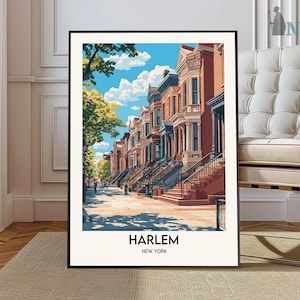 Harlem Print, Harlem Poster, Harlem Wall Art, Harlem Travel, Harlem art print, Harlem artwork, Harlem Photo, Harlem New York Print