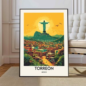 Torreon poster, Torreón Wall Art, Torreón Print, Torreón Photo, Torreón Poster Print, Torreón Travel Poster, Torreón city poster