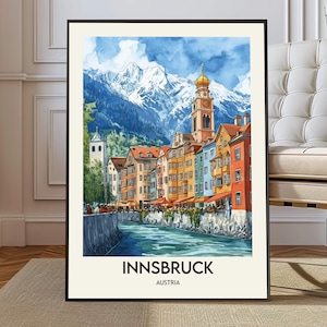 Innsbruck poster, Innsbruck Wall Art, Innsbruck Print, Innsbruck Photo, Innsbruck Poster Print, Innsbruck Austria, Innsbruck city poster