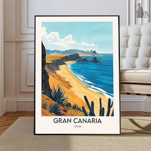 Impresión de Gran Canaria, arte mural de Gran Canaria, póster de Gran Canaria, foto de Gran Canaria, impresión de póster de Gran Canaria, póster de Gran Canaria, España