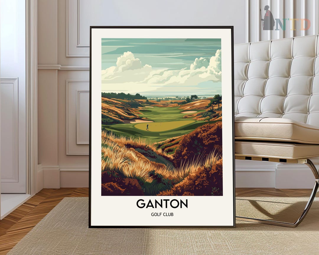 Ganton Stand Ganton Golf Course Poster, Ganton Golf Course Wall Art, Ganton Golf ...