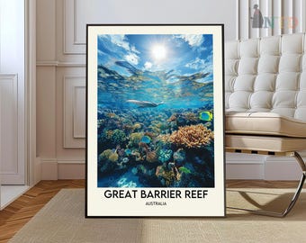 Great Barrier Reef Poster, Great Barrier Reef Wandkunst, Great Barrier Reef Print, Great Barrier Reef Foto, Great Barrier Reef Australien