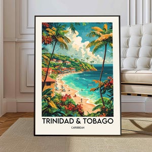 Affiche de voyage n° 2 Trinité-et-Tobago, Art Trinité-et-Tobago, affiche Trinité-et-Tobago, photo Trinité-et-Tobago, décoration, Caraïbes