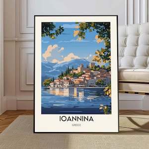 Ioannina poster, Ioannina Wall Art, Ioannina Print, Ioannina Photo, Ioannina Poster Print, Ioannina Travel Poster, Ioannina  Greece Gift