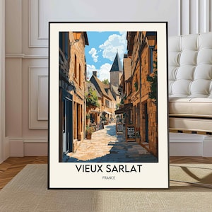 Pôster de Vieux Sarlat, arte de parede de Vieux Sarlat, impressão de Vieux Sarlat, foto de Vieux Sarlat, impressão de pôster de Vieux Sarlat, Vieux Sarlat França
