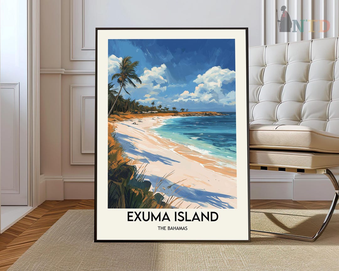 Exuma Poster Exuma Island Poster, Exuma Island Wall Art, Exuma Island Print, Exuma ...