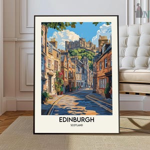 Edinburgh Print, Edinburgh Wall Art, Edinburgh Art, Edinburgh Poster Scotland Photography Edinburgh Castle Edinburgh Skyline Scotland Poster